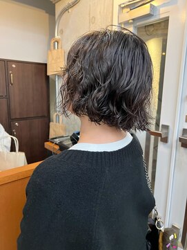 エムクランメイクス 原宿 表参道(m.clan MAKE'S) ボブパーマ ボブ ミニボブ ニュアンスパーマ