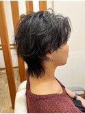 ミディアムウルフパーマ