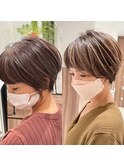 白髪ぼかしハイライト