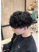 メンズギフト(men's GIFT)&nbsp;刈り上げツーブロックツイストスパイラルパーマメンズマッシュ