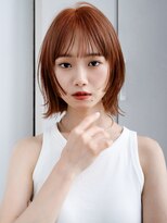 エインアンリー 明治神宮前(AIN.ANLY.)&nbsp;☆イメチェン外ハネボブパーマ美髪ワイドバングインナーカラー