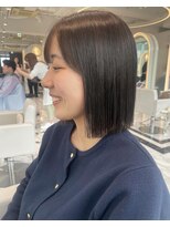 ザザアオヤマ(ZA/ZA AOYAMA)&nbsp;ぱつっとボブ＋透明感カラー