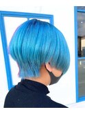 似合わせカットメルティカラー着物フェミニンロング