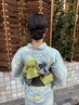 【夏祭り/イベント】浴衣着付け+ヘアセット　￥9500