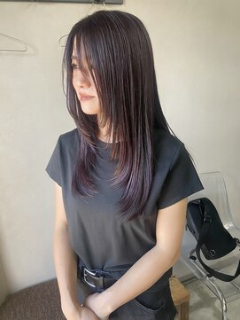 カンナカンナ 三佐店(cannaCANNA) ＊顔周りレイヤースタイル×ラベンダーカラー＊