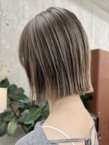 ノード(NODE)&nbsp;栄外ハネナチュラル大人かわいいボブ透明感ベージュヘア