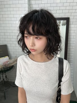 レガーレ(Legare) ボブ×切りっぱなし×パーマ