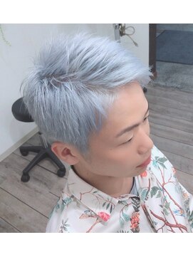 ラルート 藤枝店(La route by Le reve) ハイトーンメンズホワイト［藤枝/藤枝駅/髪質改善/縮毛矯正]