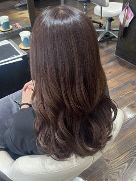 リジェール 高辻店 ロング　ピンクブラウン　春カラー