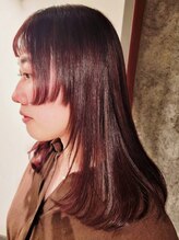 ブロック ジャポン(bloc japon) モードな雰囲気を纏う、レッドブラウン×ステップカット