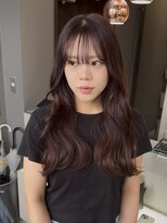 ジルバイジゼル(JILL by GiseL)&nbsp;ロング　ケアブリーチ　顔周り　レッドブラウン　10代20代