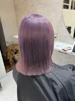 髪屋 紬&nbsp;ラベンダー/ダブルカラー/バイカルテ/エフェクトブリーチ
