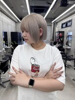 リノート バイ エゴル 名古屋(LINOET by ENGOL) 【LINOET名古屋】ハイトーン/ボブ/ミルクティーベージュ