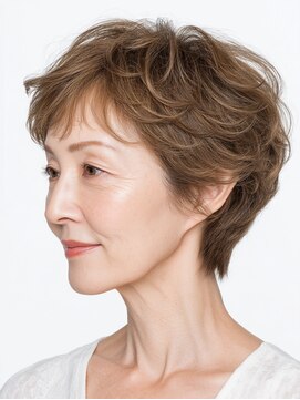 ビフィーノ リルネ(Bifino Rilune) クラゲヘアー/小顔/ココアベージュ/オリーブグレー/川西