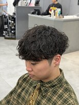 オーバルバイアピッシュ(OVARL by apish)&nbsp;波巻きパーマ/メンズパーマシャドウフェザーパーマ