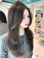マインバイアフロートギンザ(MYNE by AFLOAT GINZA)&nbsp;レイヤーカット/顔周り/ココアグレージュ/アッシュブラウン