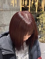サロンドミルク 新百合ヶ丘店(salon de MiLK)&nbsp;ブリーチなしでできるボルドーカラー【新百合ヶ丘】