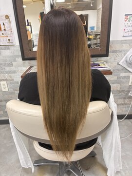ヘアーララプラス(HAIR lala＋) 【HAIR lala+】#グラデーション#ベージュ系#髪質改善
