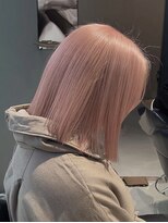 エル オオサカ 心斎橋店(L. OSAKA) ダークパープル/ピンク/ボブカット/ダブルカラー/ブリーチ