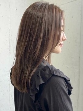 カバーヘア ブリス 志木南口駅前店(COVER HAIR bliss) 秋カラーブリーチなし小顔ロングレイヤー/艶マロンブラウンp志木