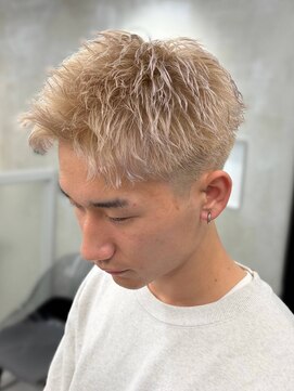 アクロ 本店(ACRO) メンズパーマ/短髪/ミルクティーカラー