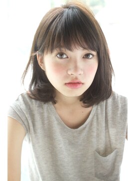 アンアミ オモテサンドウ(Un ami omotesando) 【Un ami】 シースルーバングのヘルシーふわミディ 増永剛大