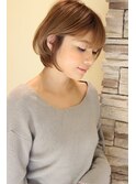 30代40代に人気耳かけひし形ボブ