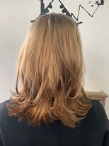 グリー ヘアープロデュース(Gree hair produce)&nbsp;【Gree小川真由美】外国人風カラー☆ロブ☆外ハネ