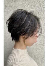 エイム ディクト ヘアー プロデュース(ame D.C.T HAIR PRODUCE) [ame四日市]丸みハンサムショート☆グレージュカラー