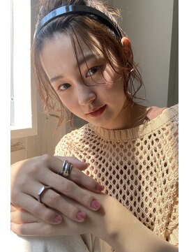 キコ 天神大名西通り店(kico) kico☆ニュアンスカラーシースルバング 透明感グレージュカラー