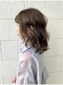 ミディアムパーマ_大人かわいい