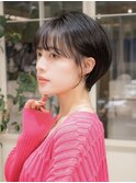 ショートボブ20代30代ココアブラウン髪質改善青山表参道