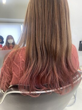 ヘアーアンドアート ルミナ(HAIR&ART LUMINA) 【佐々木】ピンクグラデーションカラー