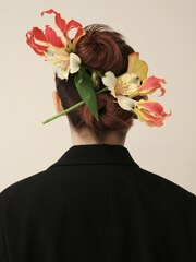 生花ヘアアレンジ