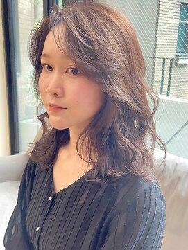 ジアン バイ ミルボン 西宮ガーデンズプラス(GIEN by milbon) 顔まわりレイヤー×ブリーチなし　ダブルカラー