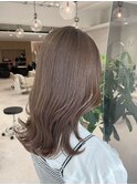 外ハネセミロング/ショコラベージュ