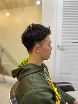 ソイクフ 四条大宮店(SOY-KUFU) 【soy-kufu】MEN'S HAIRアッシュブラックマッシュパーマ