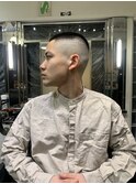 ハイライトマッシュパーマウルフアッシュブラック