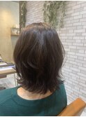 ミディアムゆるふわパーマ