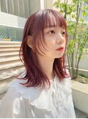 前髪小顔イメチェンこなれミディバブルフワンレン