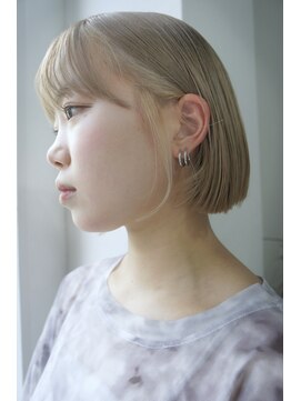 ウィズ(WITH) ミニボブインナーカラーイアリングカラーグレージュブランド