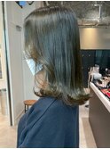 オリーブカラー透明感カラー秋色くすみベージュ_ba487771
