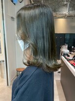 アイティーバイアルバム 八王子店(IT by ALBUM)&nbsp;オリーブカラー透明感カラー秋色くすみベージュ_ba487771