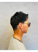アップバング風束感/ショート/ツーブロック/オシャレ感/メンズ