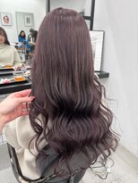 ジルスタジオ(JILL STUDIO)&nbsp;JILL STUDIO　パープルブラウン/レイヤーロング/ロングウェーブ