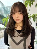 【kumu】韓国風/レイヤーカット/透明感/ロング/艶感/グレージュ
