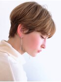 Say.刈り上げショートボブホワイトグレージュミニウルフ青山原宿