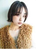 くびレイヤーエモージュ前髪ピンクベージュワンカール【高円寺】