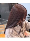 ピンク　ブラウン　髪質改善