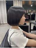 縮毛矯正 ボブ 自然に内に入る 楽チンお手入れ！